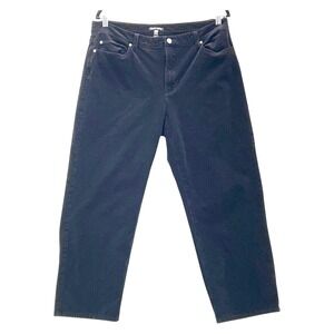 Eileen Fisher Black Corduroy Pants 16